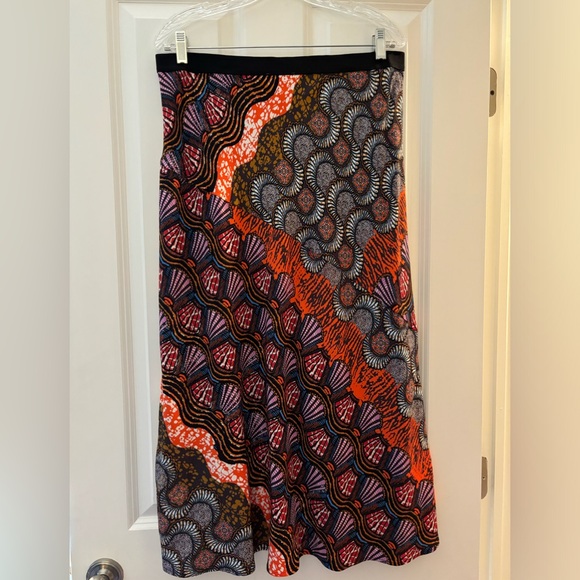 ANTHROPOLOGIE Corey Lynn Calter Bias Midi Skirt - Black Print, NWT - Picture 7 of 11